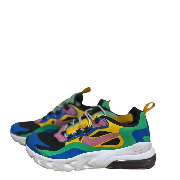 Nike Air Max 270 React CU4673-001  Athletic Shoes Sneakers Size 2.5Y - Picture 2 of 7